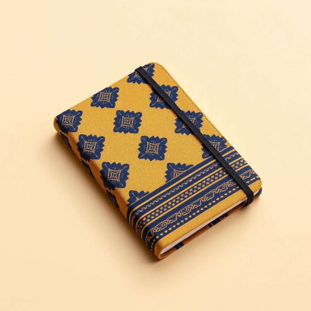 Carnet wax indigo & ocre